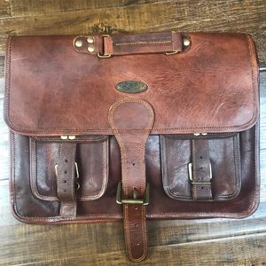 HIC Men’s laptop messenger handmade bag